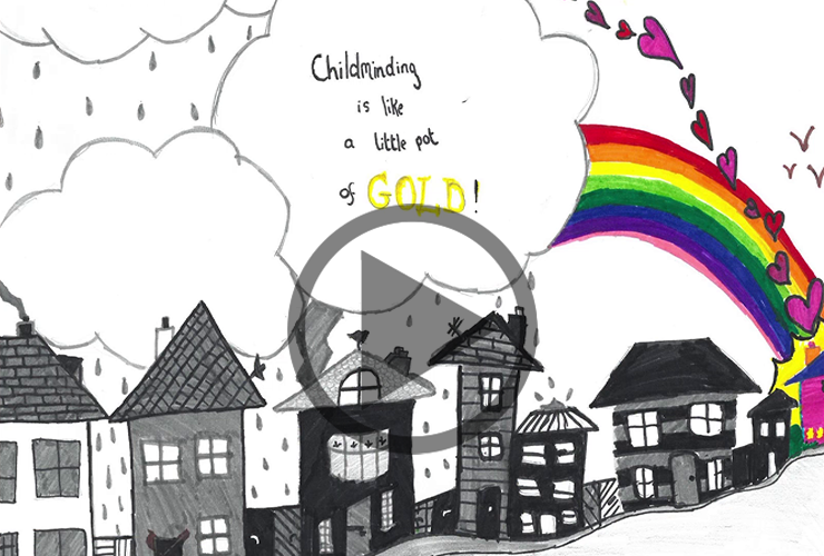 Art Competition Paints Childminding Gold